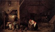 The Old Man and the Maid - David Teniers, o Jovem