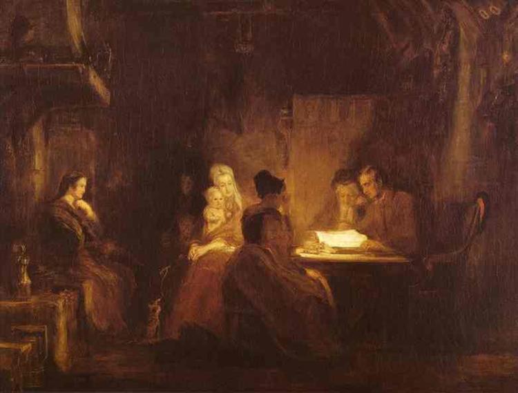 The Cotter's Saturday Night, 1837 - David Wilkie