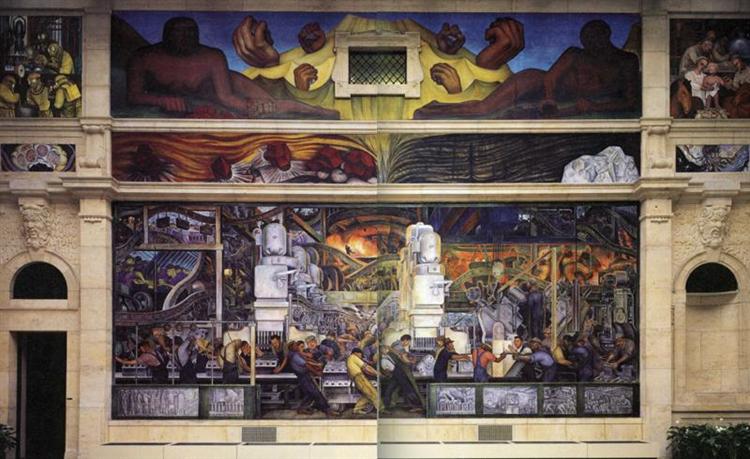 Detroit Industry, North Wall, 1933 - Diego Rivera