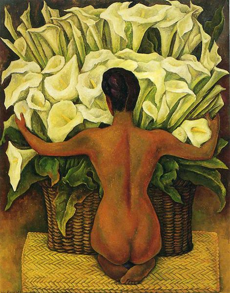 Nude with Calla Lilies, 1944 - Diego Rivera
