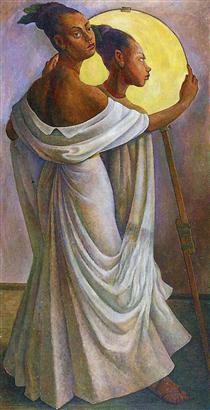 Portrait of Ruth Rivera - Diego Rivera