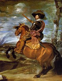 Reiterporträt von Gaspar de Guzmán, Herzog von Olivares - Diego Velázquez