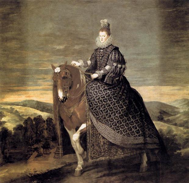La Reine Marguerite d'Autriche à cheval, 1634 - 1635 - Diego Vélasquez