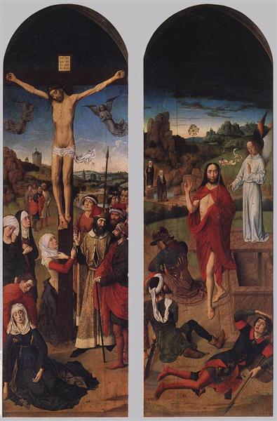 Passion Altarpiece (side wings), c.1455 - Дірк Баутс