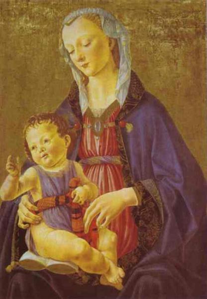 Madonna and Child, c.1470 - Domenico Ghirlandaio - WikiArt.org