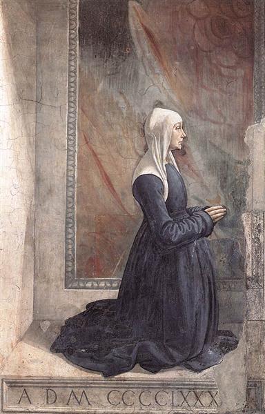 Portrait of the Donor Nera Corsi Sassetti, 1483 - 1485 - Доменико Гирландайо