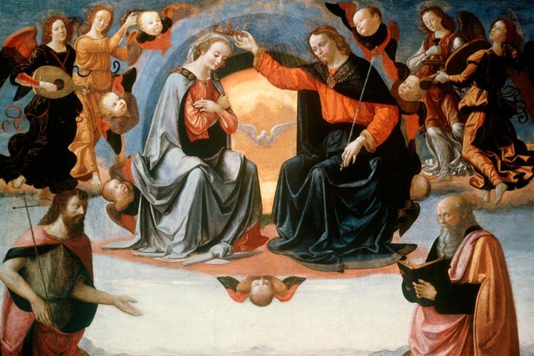 The Coronation of the Virgin - Domenico Ghirlandaio