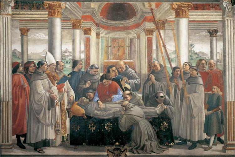 The Death of St. Francis, 1482 - 1485 - Доменіко Гірляндайо