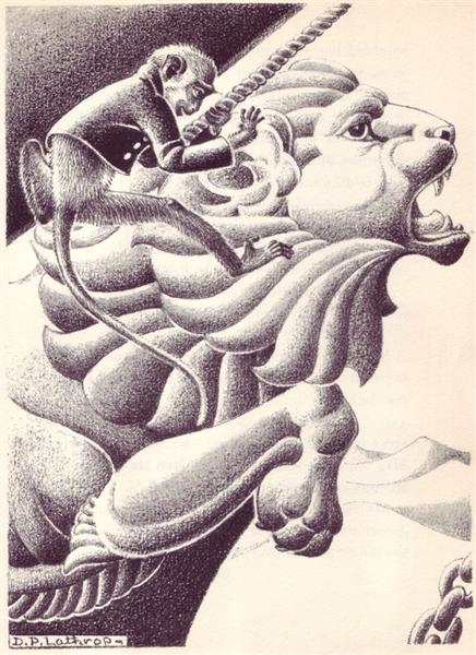 Mr. Bumps and His Monkey by Walter de la Mare, 1942 - Дороті Латроп