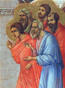 Appearance of Christ to the apostles (Fragment) - Дуччо