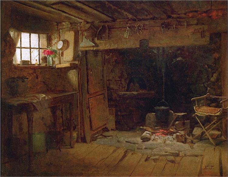 New England Kitchen, 1863 - Истмен Джонсон