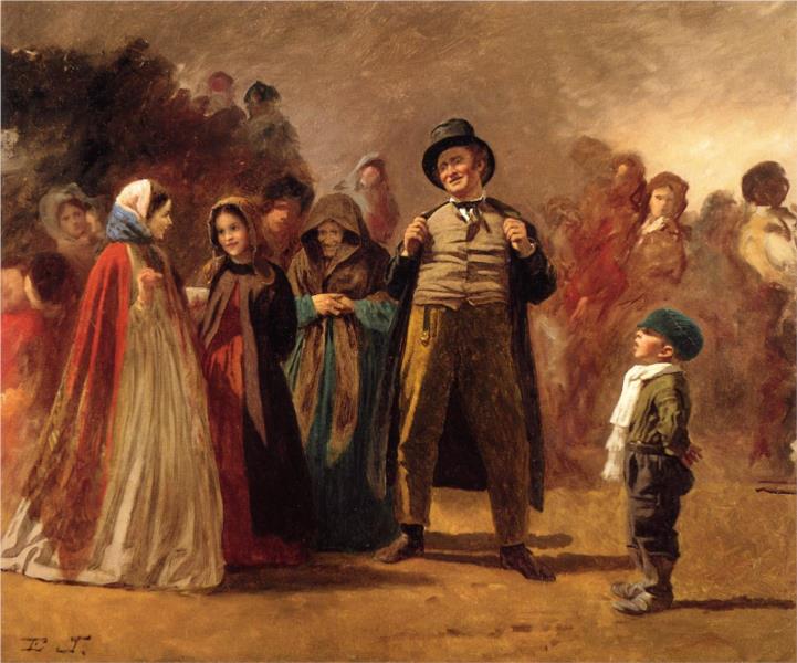 The Story Teller of the Camp, 1866 - Истмен Джонсон