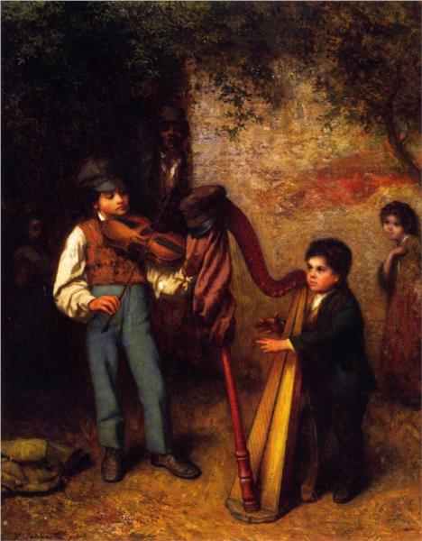 The Young Musicians, 1862 - Jonathan Eastman Johnson