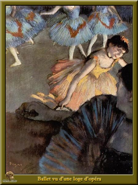 Балетная сцена из оперной ложи, 1885 - Эдгар Дега