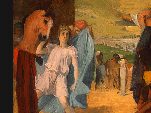 Alexander and Bucephalus (detail), 1861 - Едґар Деґа