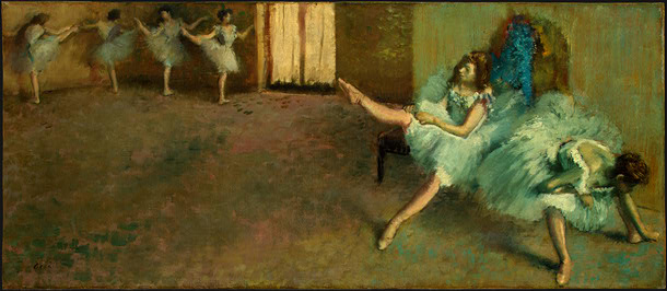 Before the Ballet (detail), 1890 - 1892 - Edgar Degas