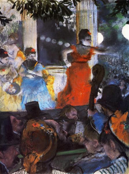 Cafe Concert - At Les Ambassadeurs, 1877 - 竇加