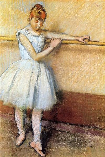 Танцовщица у станка, c.1880 - Эдгар Дега