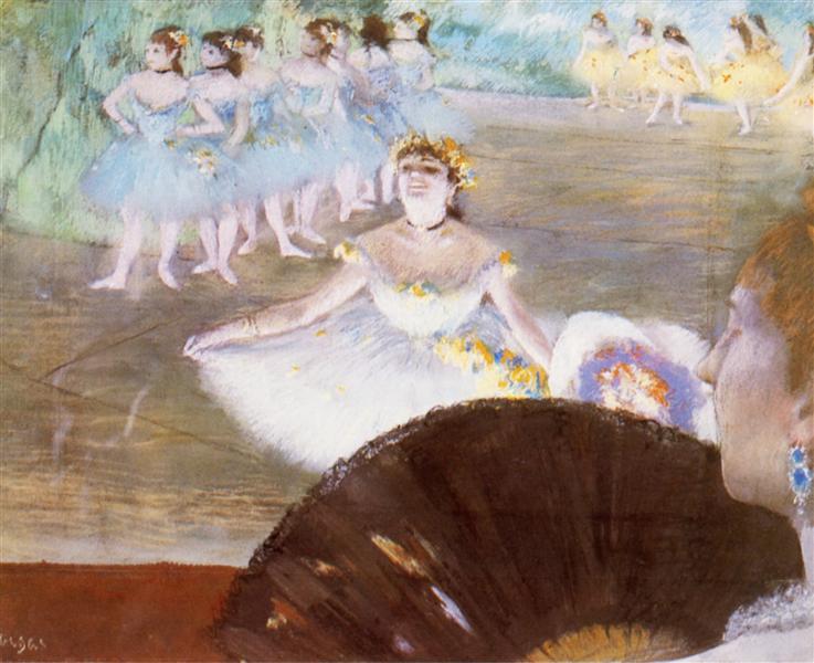 Танцовщица с букетом, 1878 - Эдгар Дега
