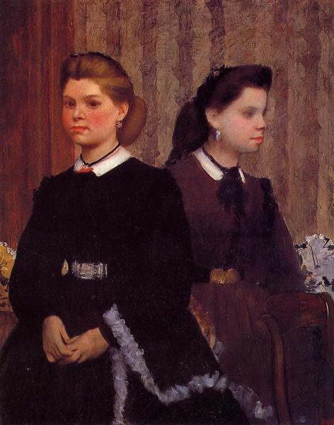 Giovanna and Giulia Bellelli, c.1865 - c.1866 - Edgar Degas