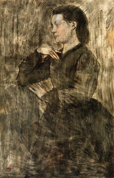 Портрет женщины, c.1873 - Эдгар Дега