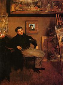 Retrato de James Tissot - Edgar Degas