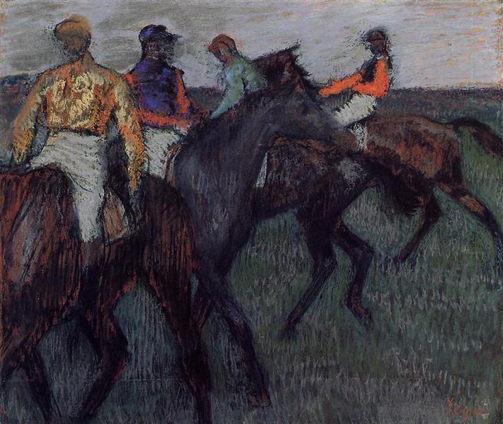 Racehorses, c.1895 - c.1900 - Едґар Деґа