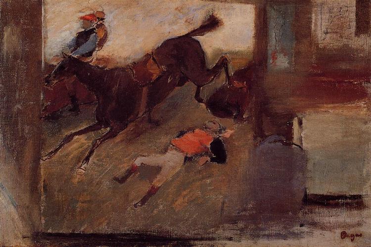 hurt pronunciation liver Studio Interior with 'The Steeplechase', c.1881 - Edgar Degas - WikiArt.org