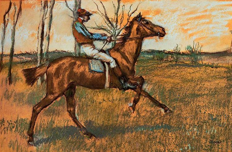 The Jockey, c.1887 - Едґар Деґа