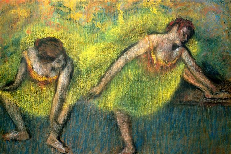 Two Dancers at Rest - Edgar Degas