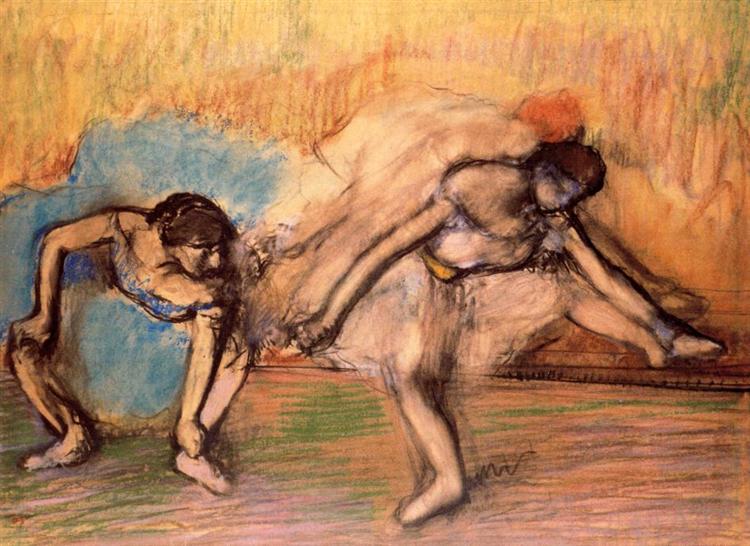 Two Dancers Resting, c.1896 - Едґар Деґа