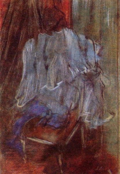 Одежда на стуле, c.1887 - Эдгар Дега