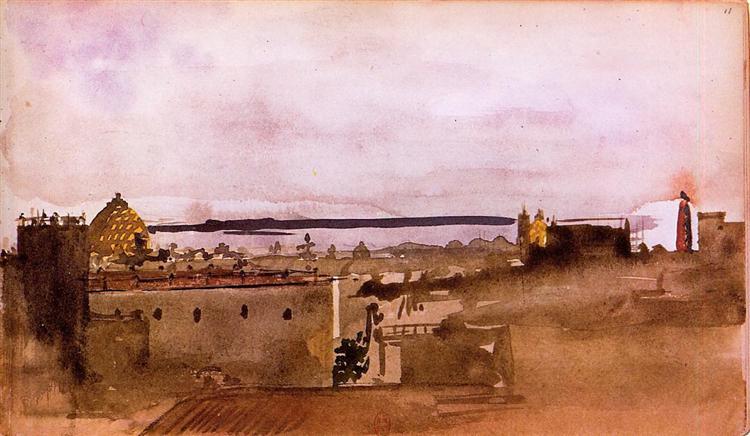 View of Naples, 1860 - 竇加
