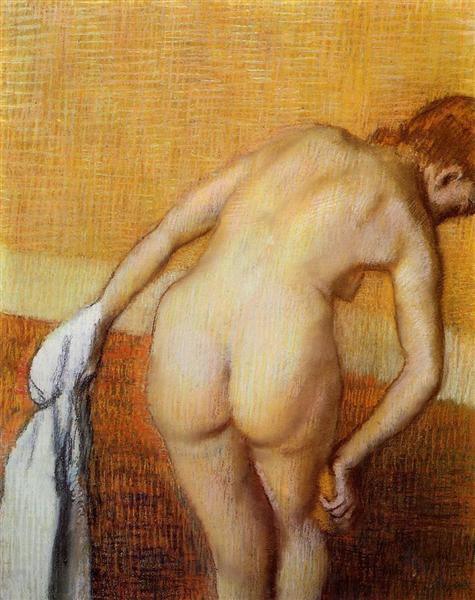 Женщина принимает ванну, c.1886 - c.1888 - Эдгар Дега