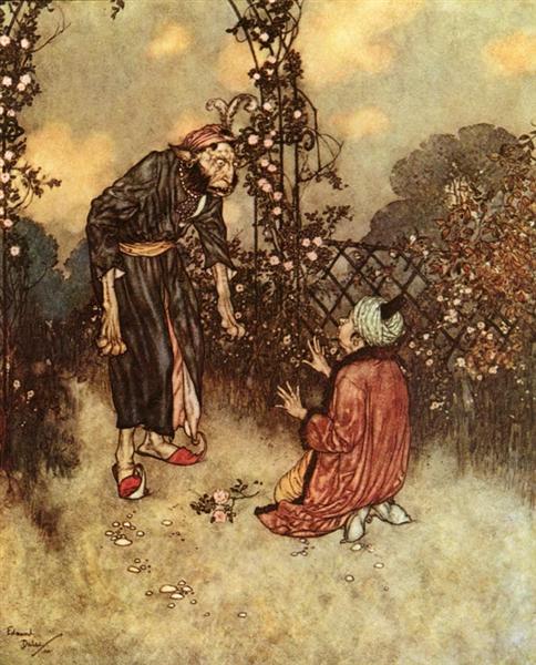 He Dropped the Rose - from Beauty and the Beast - Edmond Dulac