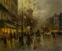 Boulevard a Paris - Edouard Cortes