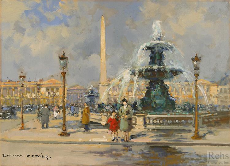 Fountain on Place de la Concorde - Édouard Cortès