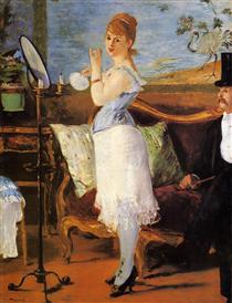 Mette Gauguin in an Evening Dress, 1884 - Paul Gauguin - WikiArt.org