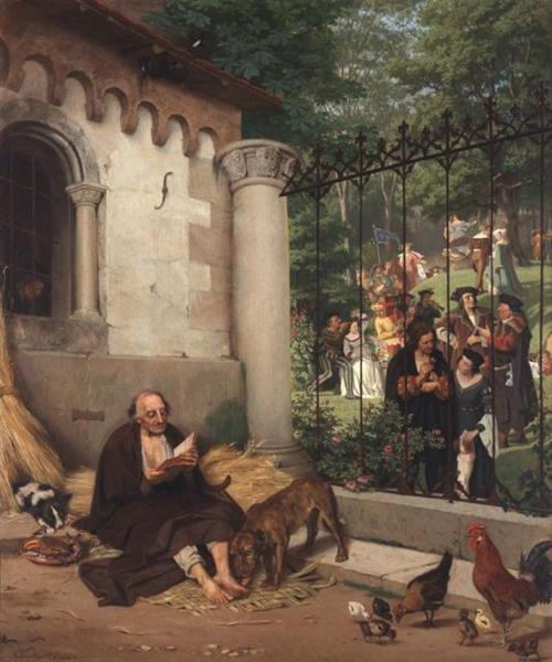 Lazarus and the Rich Man, 1865 - Едуард фон Гебхардт