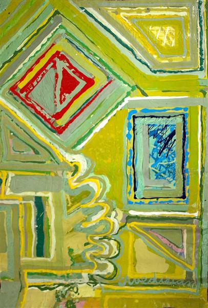 Untitled [yellows and greens], 1975 - Edward Avedisian
