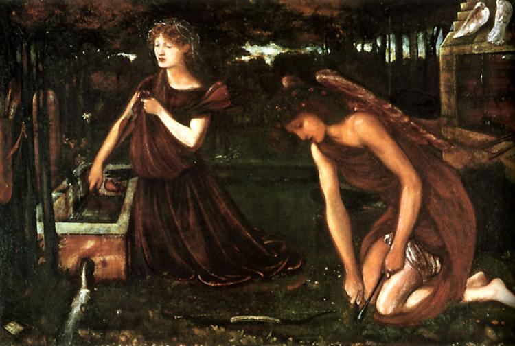 Cupid's Forge, 1861 - Едвард Берн-Джонс