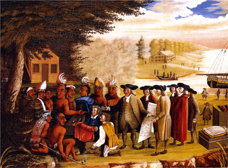 Penn's Treaty, 1835 - Эдвард Хикс