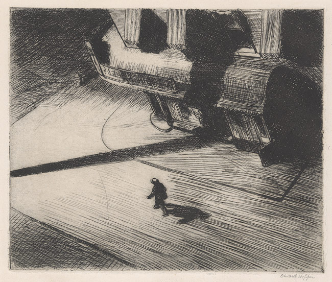 Night Shadows, 1921 - Edward Hopper