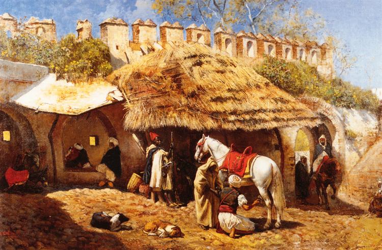 Blacksmith Shop at Tangiers, 1876 - Edwin Lord Weeks