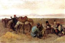 Early Morning by Lake Urumiyah, Persia - Edwin Lord Weeks