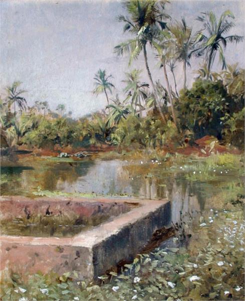 Sacred Lake, Bombay, c.1885 - Эдвин Лорд Уикс