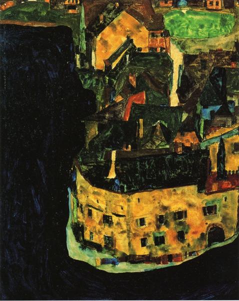 City on the Blue River, 1911 - Egon Schiele