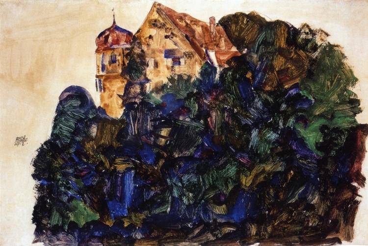 Deuring Castle, Bregenz, 1912 - Egon Schiele