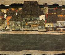 Houses by the River (The Old City) - Egon Schiele