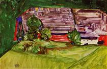 Peasant Homestead in a Landscape - Egon Schiele